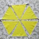10m Yellow Fabric Bunting